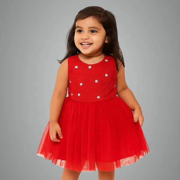 Red_Premium_Beautiful_Birthday_Dress_For_Kids