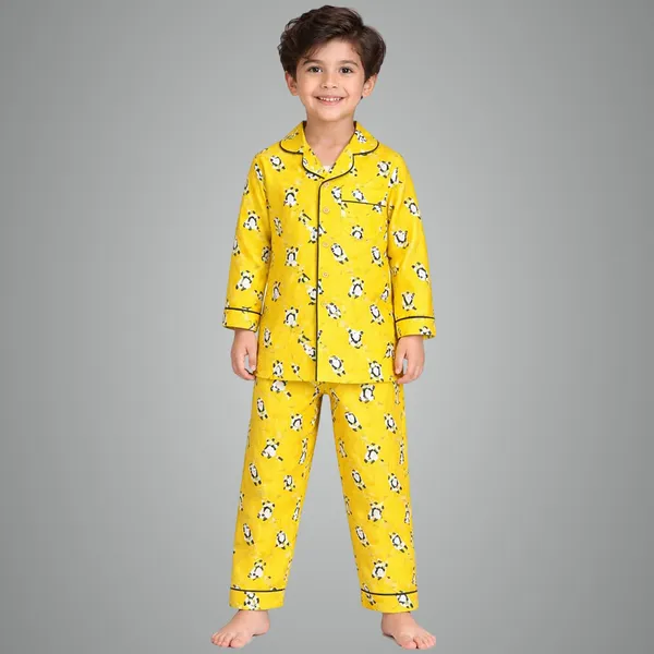 Panda_Print_Cotton_Full_Sleeves_Night_Suits_For_Kids