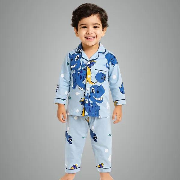 Dinosaur_Print_Cotton_Full_Sleeves_Night_Suits_For_Kids