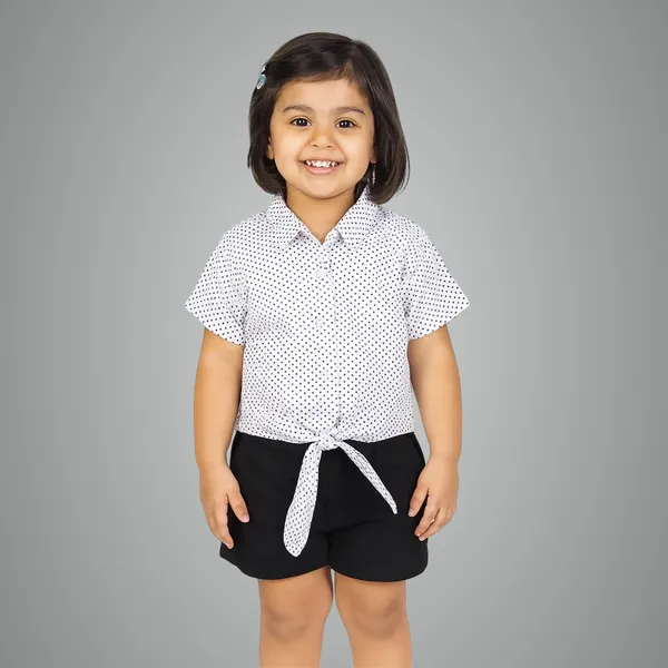 Purple_Premium_Polka_Dot_Knotted_Collar_Shirt_For_Kids