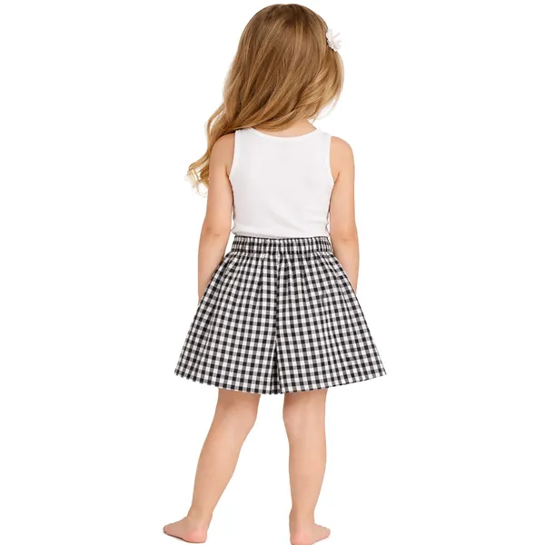 White_Premium_Wrap_Style_Skorts_For_Kids