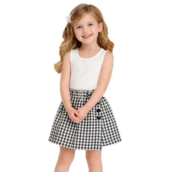 White_Premium_Wrap_Style_Skorts_For_Kids