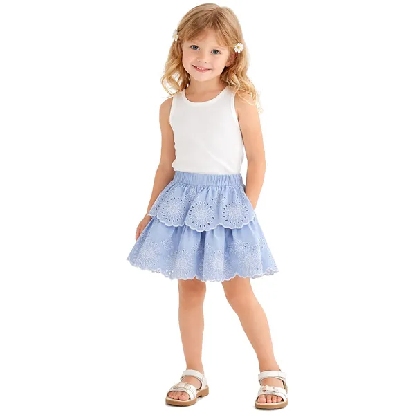Blue_Hakooba_Layered_Skirt_for_Girls