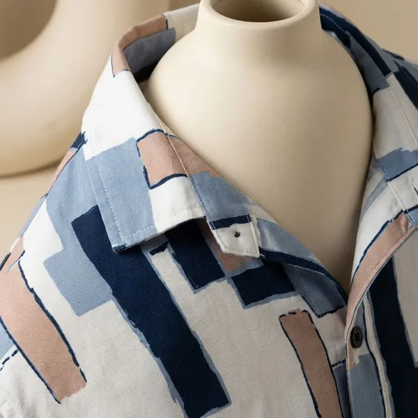 Blue_Cotton_Fabric_Premium_Printed_Shirt_For_Boys