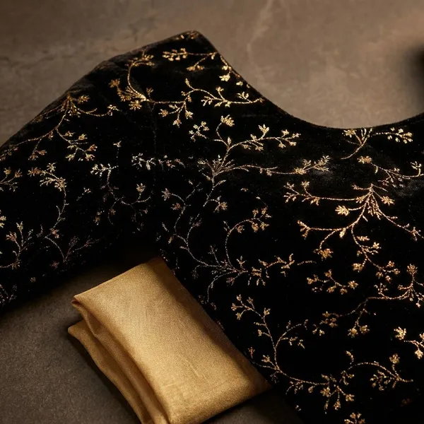 Black_&_Golden_Velvet_Premium_Fancy_Blouse_For_Women_(Pack_Of_2)