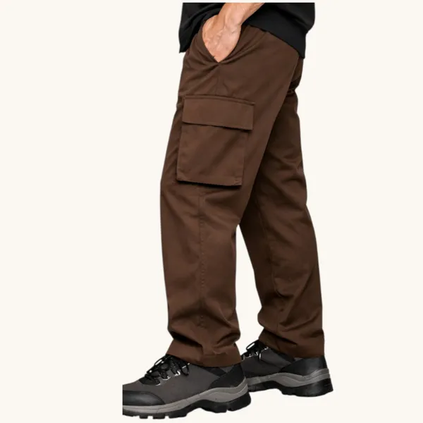 Khaki_&_Brown_Cotton_Premium_Cargo_Track_Pant_For_Men_(Pack_Of_2)