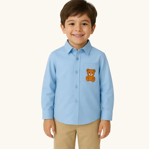 Sky_Blue_Cotton_Fabric_Premium_Formal_Shirt_For_Boys_&_Girls