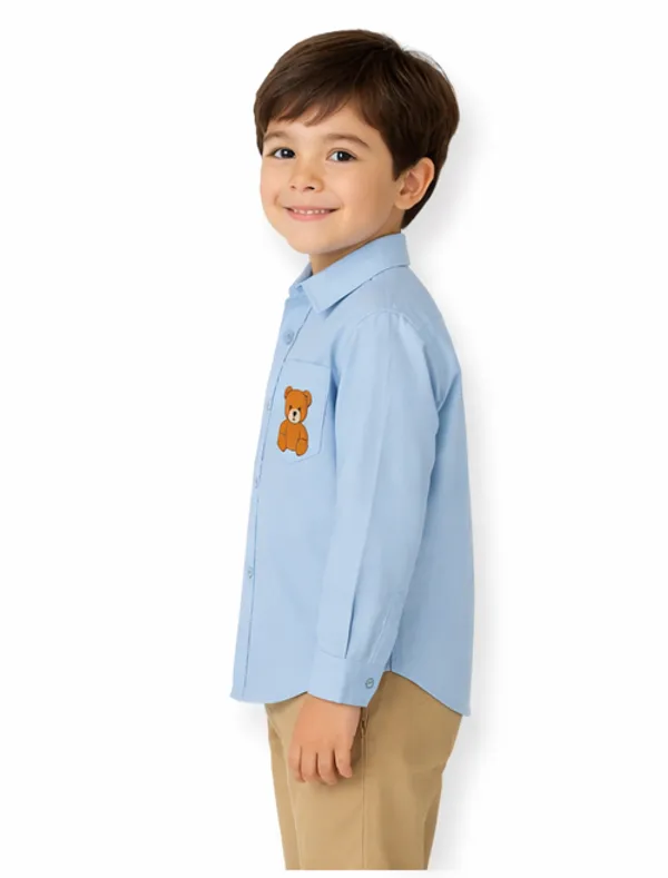 Sky_Blue_Cotton_Fabric_Premium_Formal_Shirt_For_Boys_&_Girls