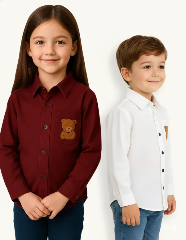 Maroon_&_White_Cotton_Fabric_Premium_Formal_Shirt_For_Boys_&_Girls_(Pack_Of_2)