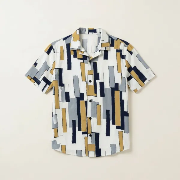 Khaki_Cotton_Fabric_Premium_Printed_Shirt_For_Boys