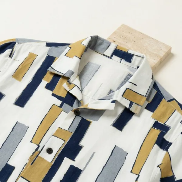 Khaki_Cotton_Fabric_Premium_Printed_Shirt_For_Boys