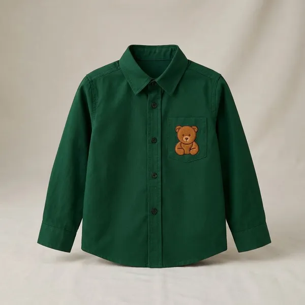 Green_Cotton_Fabric_Premium_Formal_Shirt_For_Boys_&_Girls