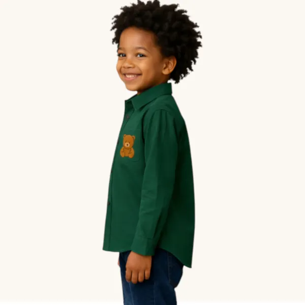 Green_Cotton_Fabric_Premium_Formal_Shirt_For_Boys_&_Girls