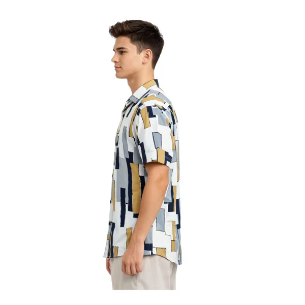 Khaki_Cotton_Fabric_Premium_Printed_Shirt_For_Boys