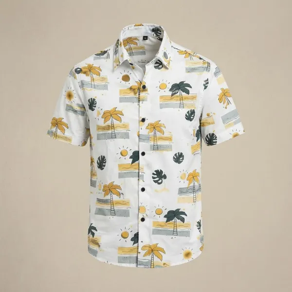 Yellow_Cotton_Fabric_Premium_Printed_Shirt_For_Boys