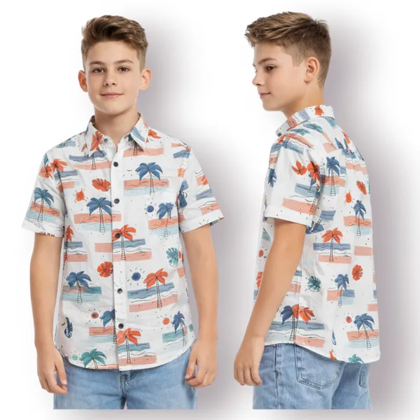 Red_Cotton_Fabric_Premium_Printed_Shirt_For_Boys