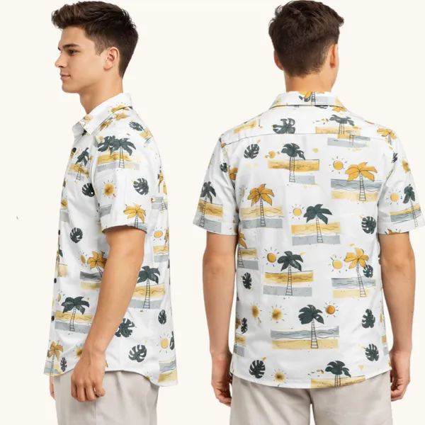 Yellow_Cotton_Fabric_Premium_Printed_Shirt_For_Boys