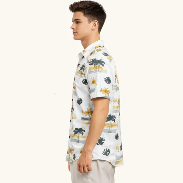 Yellow_Cotton_Fabric_Premium_Printed_Shirt_For_Boys