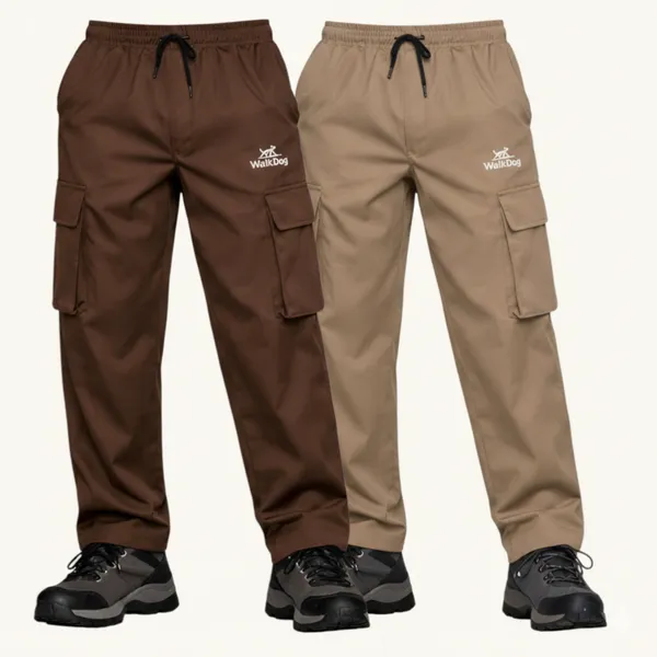 Khaki_&_Brown_Cotton_Premium_Cargo_Track_Pant_For_Men_(Pack_Of_2)