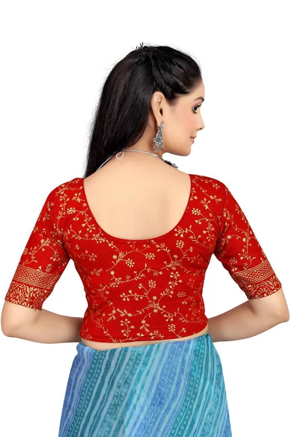 Red_&_Golden_Velvet_Premium_Fancy_Blouse_For_Women_(Pack_Of_2)