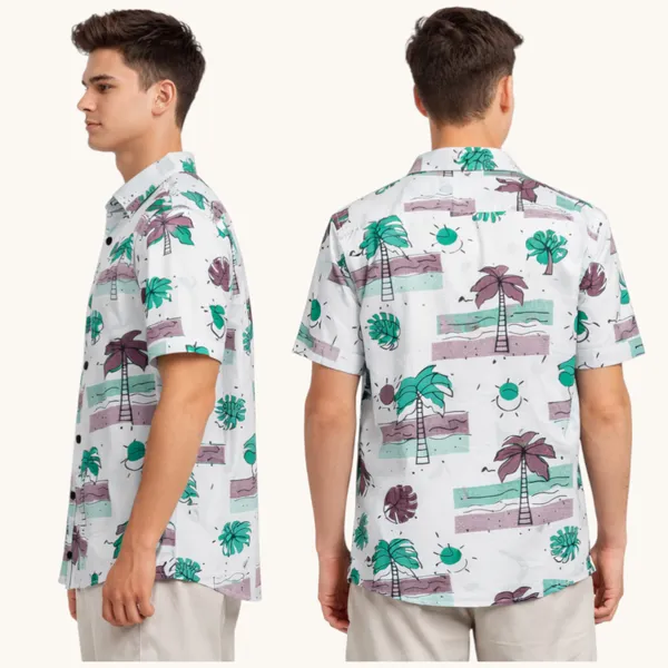 Green_Cotton_Fabric_Premium_Printed_Shirt_For_Boys