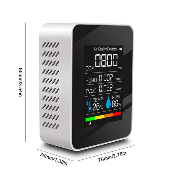White_Professional_Indoor_Air_Quality_Monitor,_5_In_1_Portable_Air_Quality_Tester_For_Co2_TVOC_HCHO_Temp_Hum_For_Home_Cars_Plants_And_Pets_So_On_White