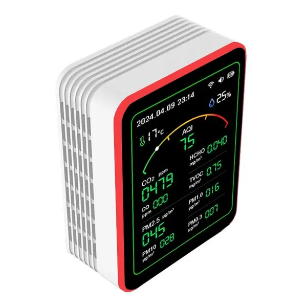 White_Wifi_Smart_Air_Quality_Monitor_With_2.8_Tft_Display_-_Smart_Life_App_Compatible_Indoor_Aqi_Detector_Pollution_Tester_With_Alarm_Function_11_Parameters