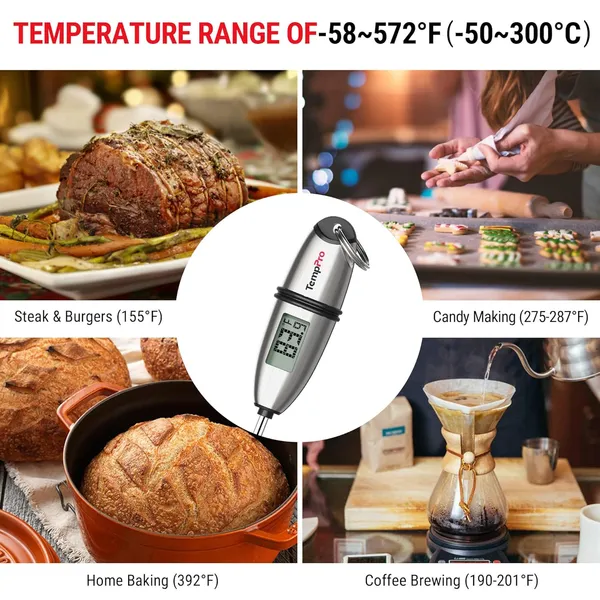 Silver_Tp-02S_Instant_Read_Meat_Thermometer_Digital_Cooking_Food_Thermometer_With_Super_Long_Probe_For_Grill_Candy_Kitchen_Bbq_Smoker_Oven_Oil_Milk_Yogurt_Temperature,_Stainless_Steel