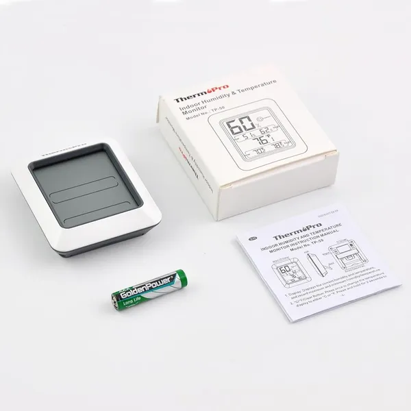 White_Tp50_Digital_Hygrometer_Indoor_Thermometer_Room_Thermometer_And_Humidity_Gauge_With_Temperature_Humidity_Monitor