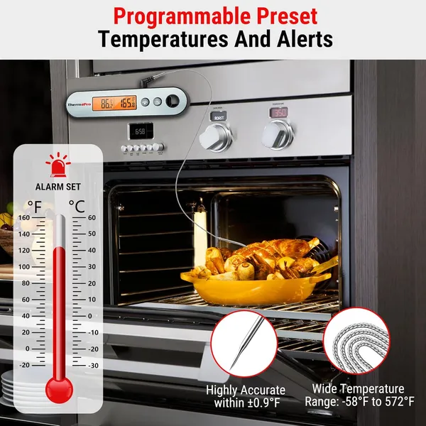 Black_Tp610_Dual_Probe_Digital_Instant_Read_Meat_Thermometer_Cooking_Kitchen_Smoker_Food_Thermometer_With_Backlight_Waterproof_For_Steak_Oven_Bbq_Grill_Thermometer