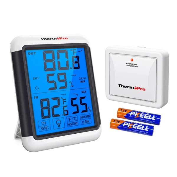 Black_Tp65_Digital_Wireless_Hygrometer_Indoor_Outdoor_Thermometer_Wireless_Temperature_And_Humidity_Monitor_With_Jumbo_Touchscreen_And_Backlight_Humidity_Gauge,_200Ft/60M_Range