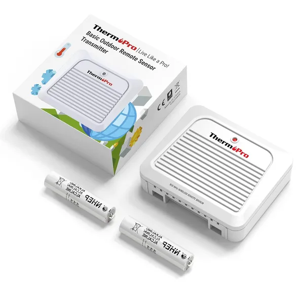 White_Tx-7B_Additional_Outdoor_Sensor_Transmitter,_Only_For_Tp260B/Tp280B_Indoor_Outdoor_Thermometer_Temperature_And_Humidity_Monitor