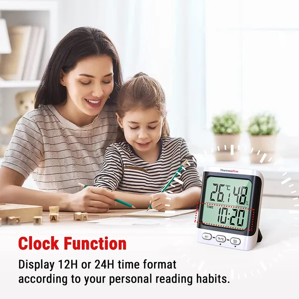 TP152_Digital_Temperature_and_Humidity_Monitor_Digital_Hygrometer_with_Temperature,_Humidity_and_Clock_LCD_Display