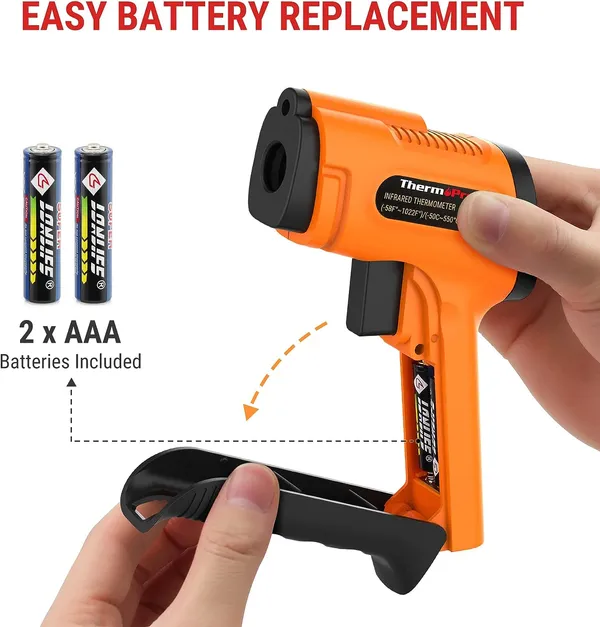ThermoPro_TP30_Industrial_Digital_Infrared_Thermometer_with_Spot_Ration_12:1_and_Temp_Range_-50_to_550_Deg_C