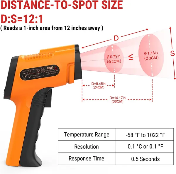 ThermoPro_TP30_Industrial_Digital_Infrared_Thermometer_with_Spot_Ration_12:1_and_Temp_Range_-50_to_550_Deg_C