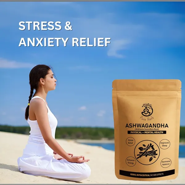 Pure_Herb_Ashwagandha_Powder_–_Withania_Somnifera_Root_–_Natural_Stress_Relief,_Energy_&_Vitality_Support_–_Ayurvedic_Herbal_Supplement_–_150gm