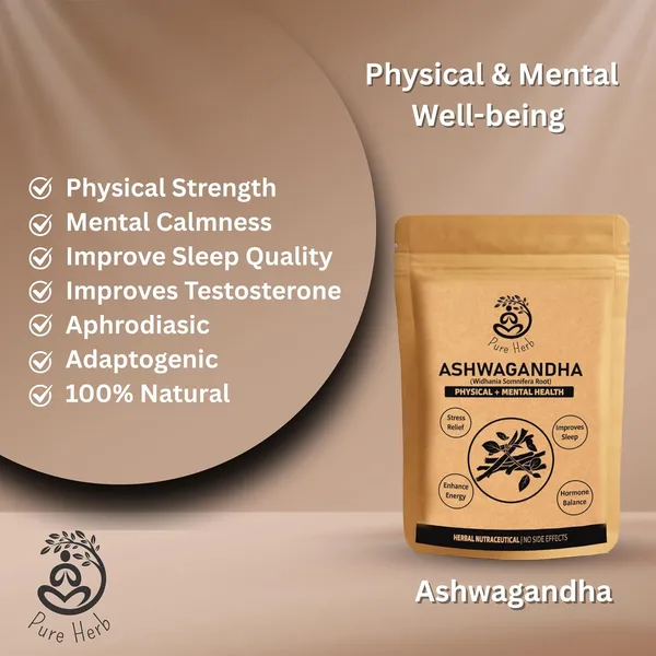 Pure_Herb_Ashwagandha_Powder_–_Withania_Somnifera_Root_–_Natural_Stress_Relief,_Energy_&_Vitality_Support_–_Ayurvedic_Herbal_Supplement_–_150gm