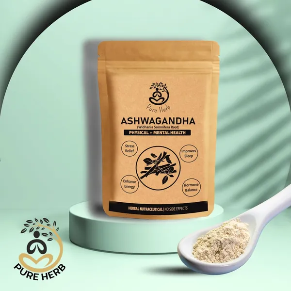 Pure_Herb_Ashwagandha_Powder_–_Withania_Somnifera_Root_–_Natural_Stress_Relief,_Energy_&_Vitality_Support_–_Ayurvedic_Herbal_Supplement_–_150gm