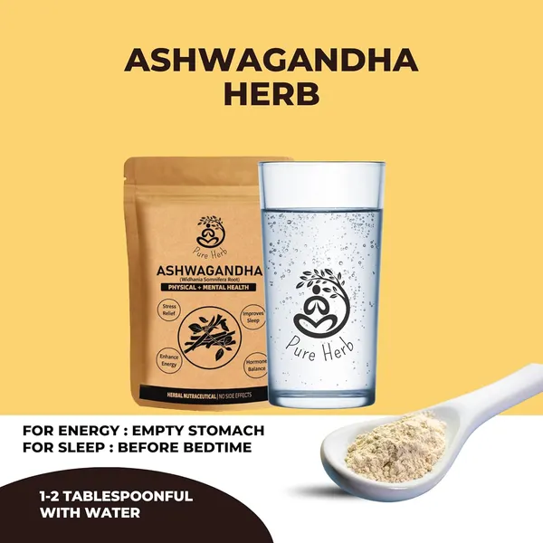 Pure_Herb_Ashwagandha_Powder_–_Withania_Somnifera_Root_–_Natural_Stress_Relief,_Energy_&_Vitality_Support_–_Ayurvedic_Herbal_Supplement_–_150gm