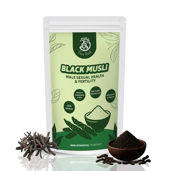Pure_Herb_Premium_Black_Musli_Powder_by_Alchemy_Ayurcare_|_100%_Pure_&_Natural_Curculigo_Orchioides_|_Strength,_Stamina_&_Vitality_Booster_|_Ayurvedic_Wellness_&_Reproductive_Health_Support_|_150g