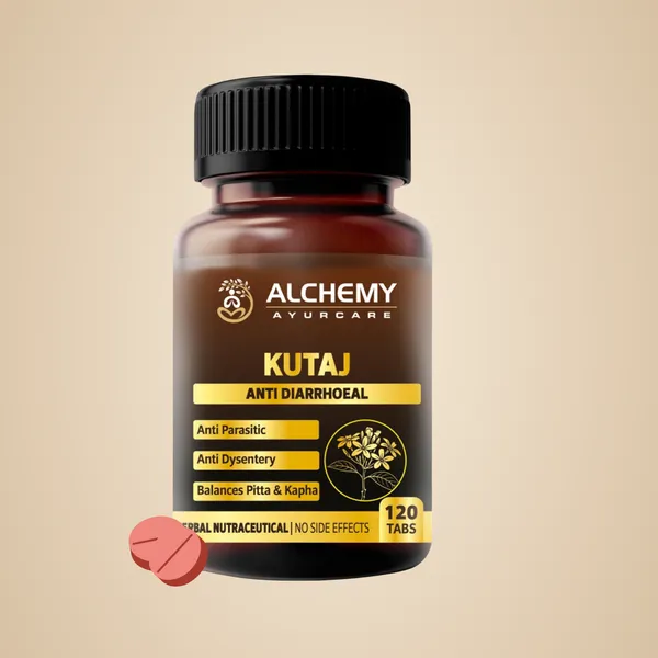 Kutaj_Extract_Tablets_700mg_Per_Serving_by_Alchemy_Ayurcare–_Ayurvedic_Herbal_Support_for_Diarrhea_&_Gut_Health_–_Holarrhena_Antidysenterica_–_Natural_Digestive_Cleanse_&_IBS_Relief_–_120_Vegan_Tablets