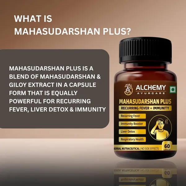 Mahasudarshan_Plus_Capsules_By_Alchemy_Ayurcare_–_Immunity_Booster_&_Detox_Formula_–_Fever_Support,_Liver_Cleanse,_Antioxidant_Herbs_–_100%_Herbal,_High_Potency_–_60_Veg_Capsules