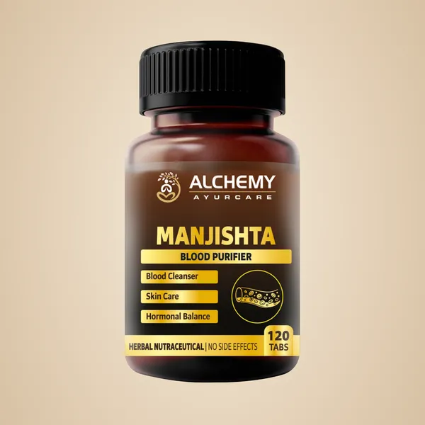 Manjishtha_Extract_Tablets_by_Alchemy_Ayurcare_–_700mg_per_Serving_–_Premium_Ayurvedic_Blood_Purifier_&_Skin_Detox_–_Supports_Liver,_Lymphatic_Health_&_Complexion_–_120_Vegan_Tablets