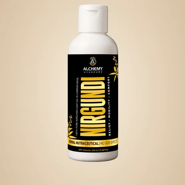 Nirgundi_Oil_by_Alchemy_Ayurcare_|_Ayurvedic_Pain_Relief,_Anti-Inflammatory_&_Skin_Care_|_Relieves_Joint,_Muscle_&_Back_Pain_|_Helps_in_Scalp_Infection,_Dandruff_&_Skin_Itching_|_Natural_Vitex_Negundo_Oil_100ml
