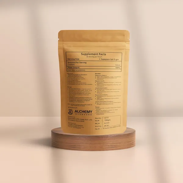 Pureherb_Piparimool_Powder_|_100%_Natural_&_Pure_|_Traditional_Ayurvedic_Herb_for_Digestive_Health_&_Detox_|_Non-GMO,_Vegan,_Gluten-Free_|_Finely_Sifted_–_150g_pouch_pack