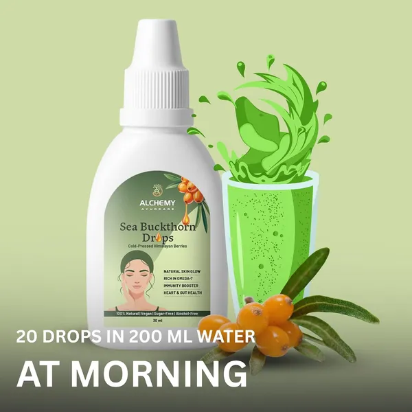 Alchemy_Ayurcare_Sea_Buckthorn_Drops_30ml_–_Cold-Pressed_Omega_7_+_Vitamin_C_|_Natural_Skin_Glow,_Hair_Growth_&_Immunity_Booster_|_Himalayan_Wild_Berries_Extract_–_Vegan_&_Sugar-Free