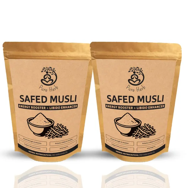 Pure_Herb_Premium_White_Musli_Powder_by_Alchemy_Ayurcare_|_100%_Natural_Safed_Musli_(Chlorophytum_borivilianum)_|_Strength,_Stamina_&_Vitality_Booster_|_Ayurvedic_Rejuvenator_&_Wellness_Support_|_150g_(_Pack_of_2_)