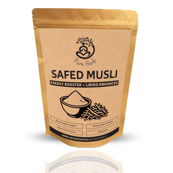 Pure_Herb_Premium_White_Musli_Powder_by_Alchemy_Ayurcare_|_100%_Natural_Safed_Musli_(Chlorophytum_borivilianum)_|_Strength,_Stamina_&_Vitality_Male_Fertility_Testosterone_Booster_|_Ayurvedic_Rejuvenator_&_Wellness_Support_|_75g