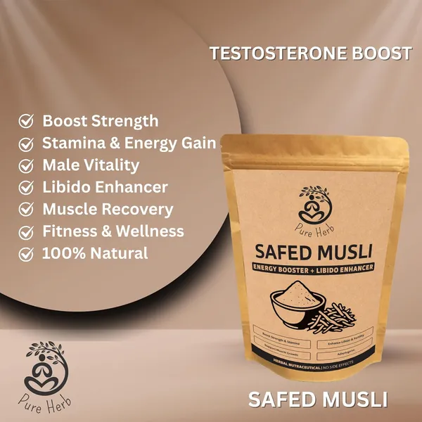 Pure_Herb_Premium_White_Musli_Powder_by_Alchemy_Ayurcare_|_100%_Natural_Safed_Musli_(Chlorophytum_borivilianum)_|_Strength,_Stamina_&_Vitality_Male_Fertility_Testosterone_Booster_|_Ayurvedic_Rejuvenator_&_Wellness_Support_|_75g
