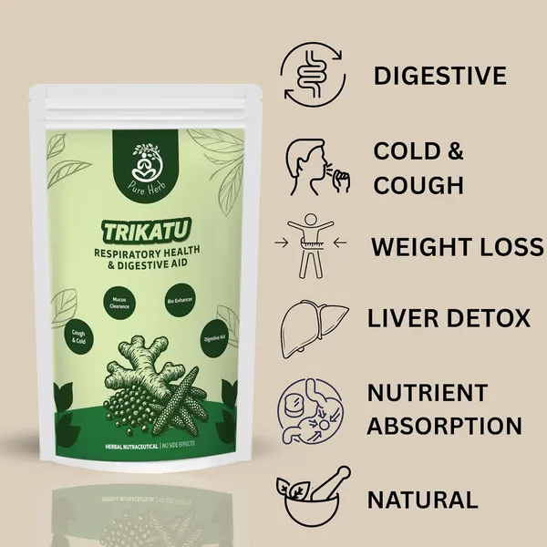PureHerb_Trikatu_Churna_–_Ayurvedic_Blend_of_Black_Pepper,_Long_Pepper_&_Dry_Ginger_–_Supports_Digestion,_Metabolism_&_Respiratory_Health_–_100g_Herbal_Powder